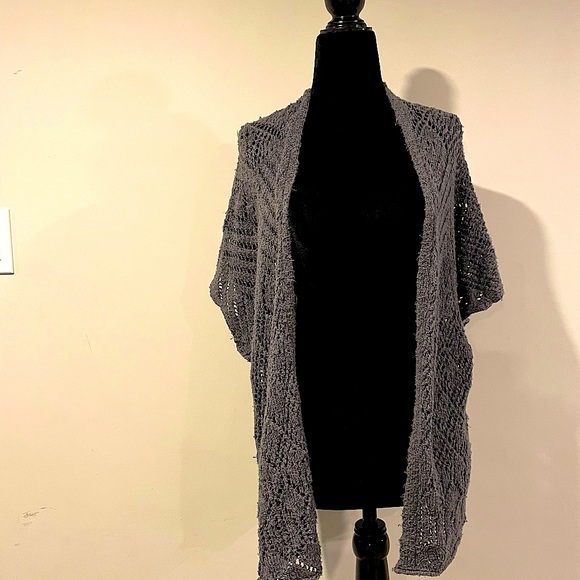 Hollister Grey Knit Cardigan Sweater - Sweet - Picture 2 of 9